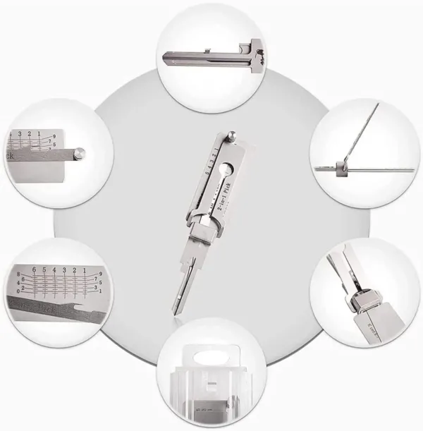 2-in-1 Stainless Steel Key Decoder Tool - Image 7