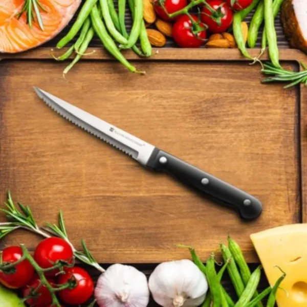 Sharp Stainless Steel Steak Knives Set - Image 2