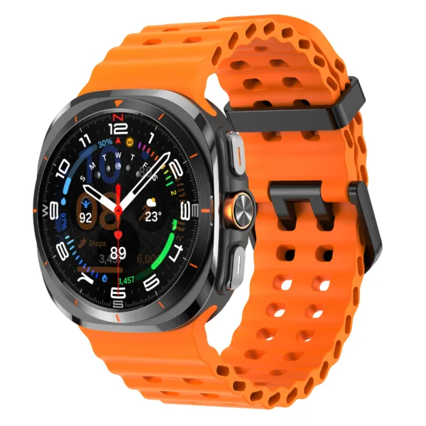 Silicone Marine Band for Samsung Galaxy Watch 7 Ultra