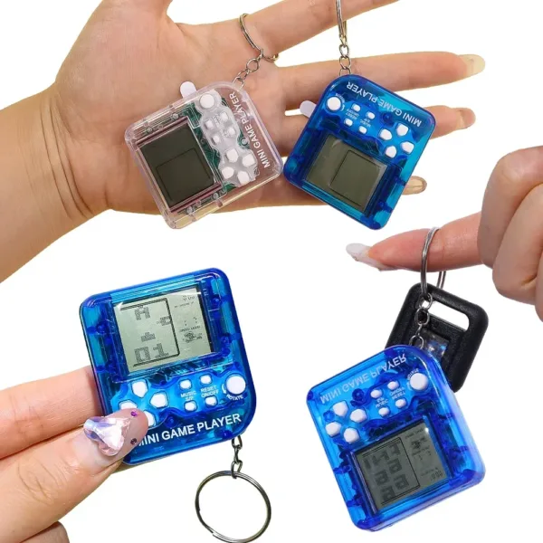 Mini Handheld Game Console with Keychain - Image 2