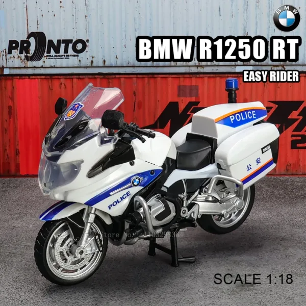 1:18 Scale R1250RT-P Motorcycle Diecast Model - Image 16