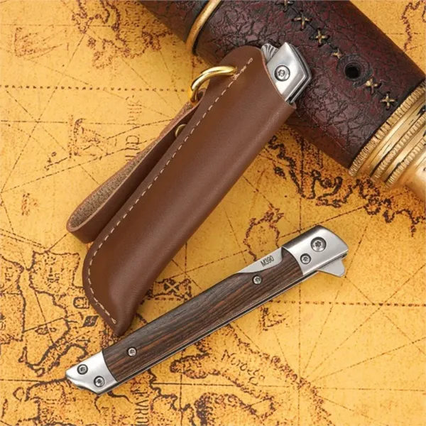 Damascus Folding Knife with M390 Blade - Image 4