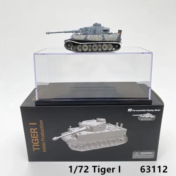 1/72 Tiger I Tank Model with Rotatable Turret - Image 4