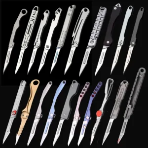Titanium Folding Knife with 10 Blades