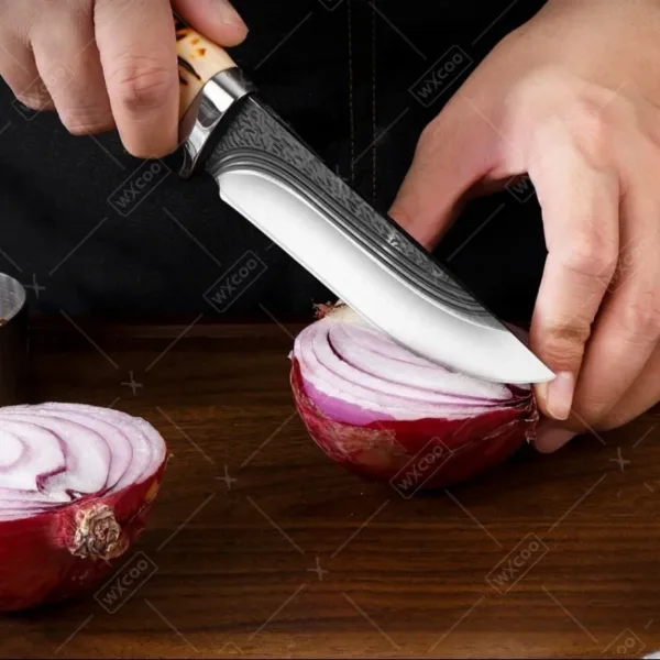 Forged Stainless Steel Chef's Meat Cutter Knife - Image 5