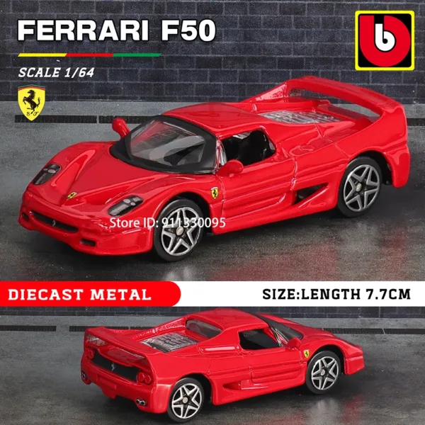 Bburago 1:64 Scale Ferrari Diecast Model Car - Image 11