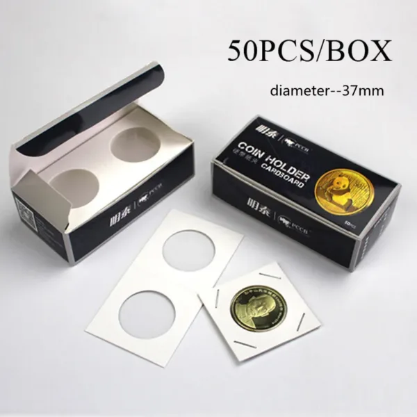 50PCS Coin Holder Cardboard Storage Cases - Image 10