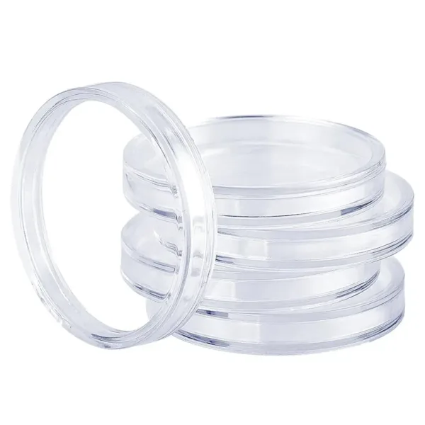 100 Clear Coin Capsules for 27mm/30mm Coins - Image 4