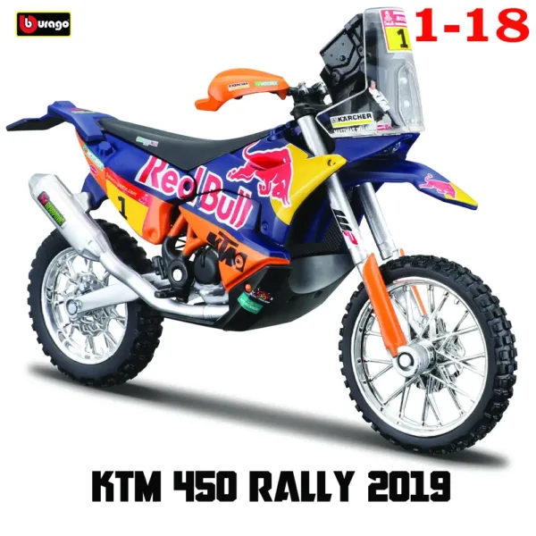 Bburago 1:18 KTM 250 Duke Diecast Motorcycle - Image 17