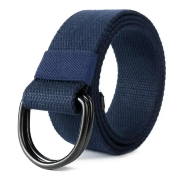 Unisex Tactical Canvas Belt with D-Ring Buckle - Image 8