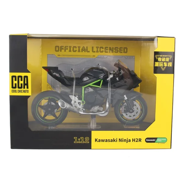 1:12 Kawasaki Ninja H2R Diecast Motorcycle Model - Image 6