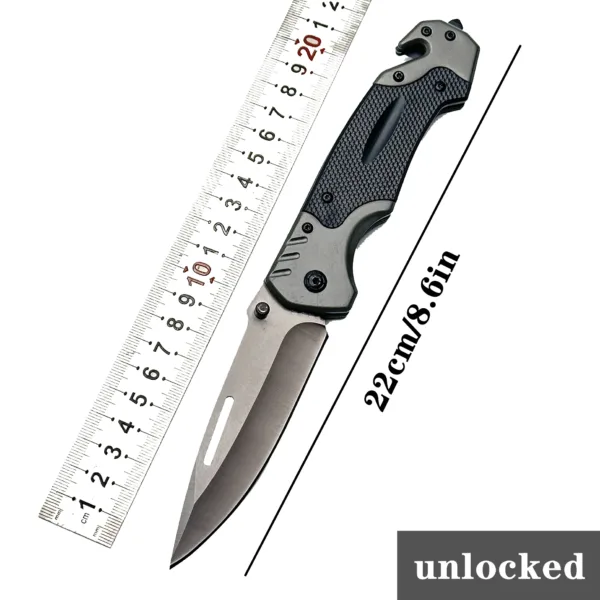 Stainless Steel Folding Camping Knife 22cm - Image 8