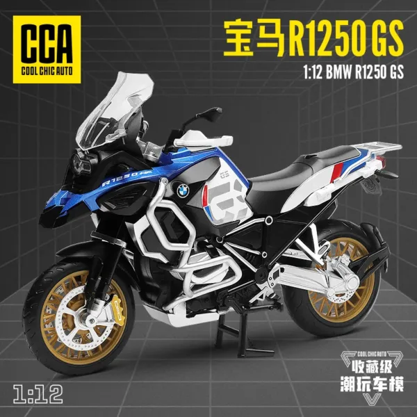 1:12 BMW R1250 GS Diecast Motorcycle Model