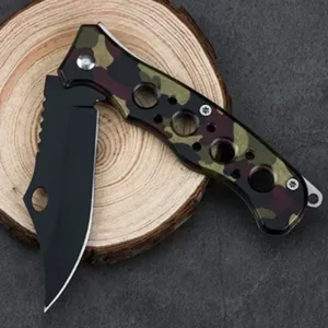 Camouflage Folding Knife for Outdoor Use