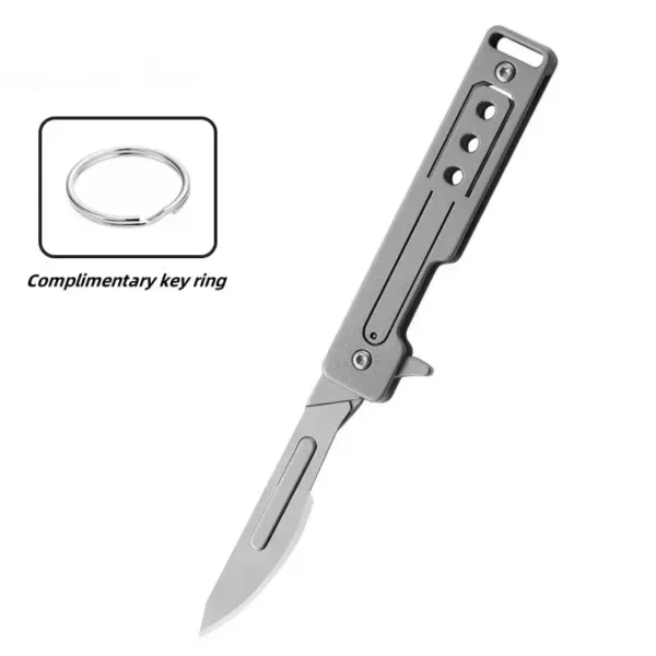 Stainless Steel Mini Folding Knife - Image 7