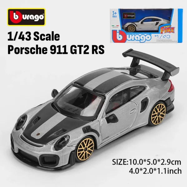 Bburago 1:43 Porsche 911 GT2 RS Model Car