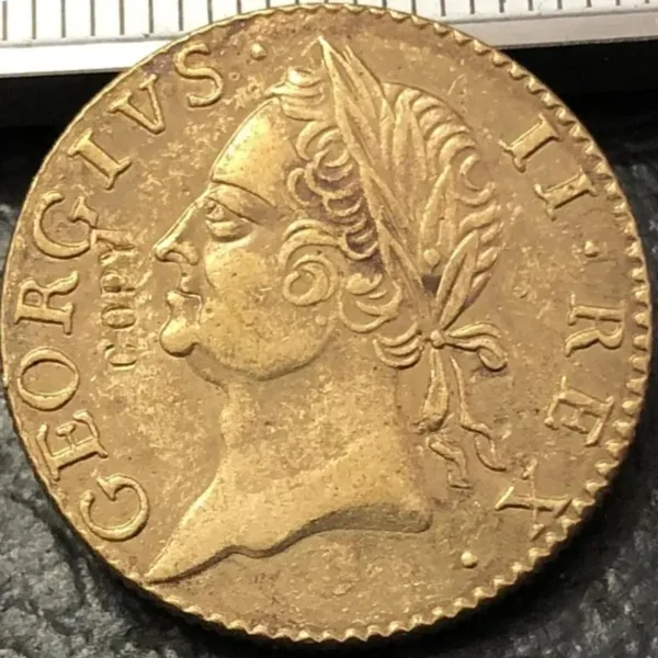 1760 Ireland George II Farthing Replica Coin - Image 2