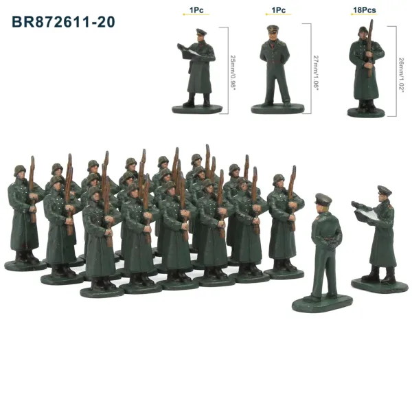 HO Scale 1:87 Military Figures Set of 20 - Image 20