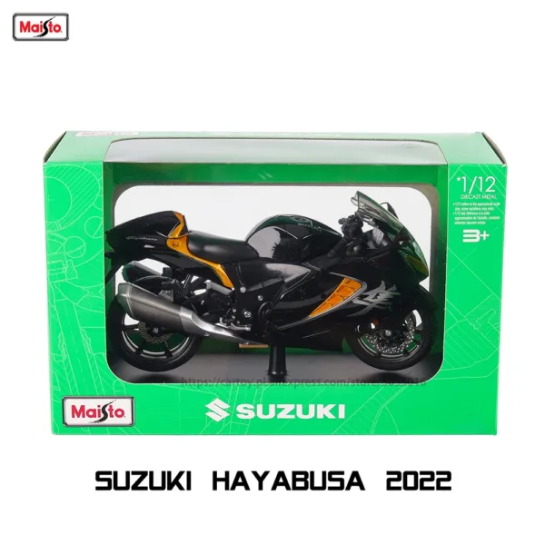 Maisto 1:12 BMW Motorcycle Diecast Model - Image 8