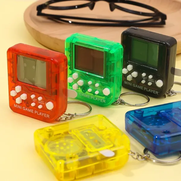 Mini Handheld Game Console with Keychain - Image 4