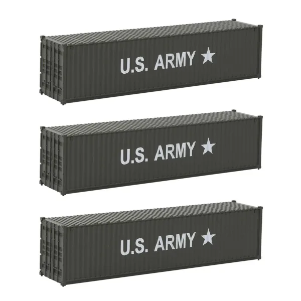 3 Pack HO Scale 1:87 Shipping Containers - Image 21