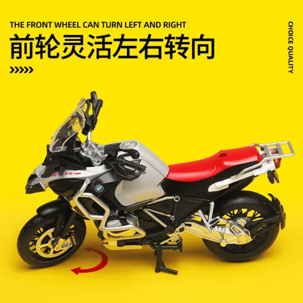 1:12 BMW R1250 GS Diecast Motorcycle Model - Image 4