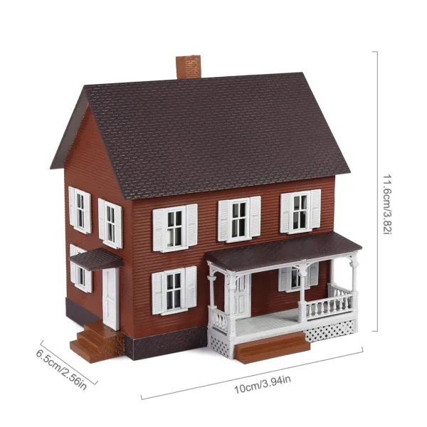 HO Scale Two-Story Farm House Model - Image 3