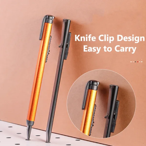Retractable Carbon Steel Utility Knife 10.7cm - Image 4