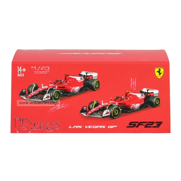 Bburago 1:43 Ferrari SF23 Charles Leclerc Model - Image 6