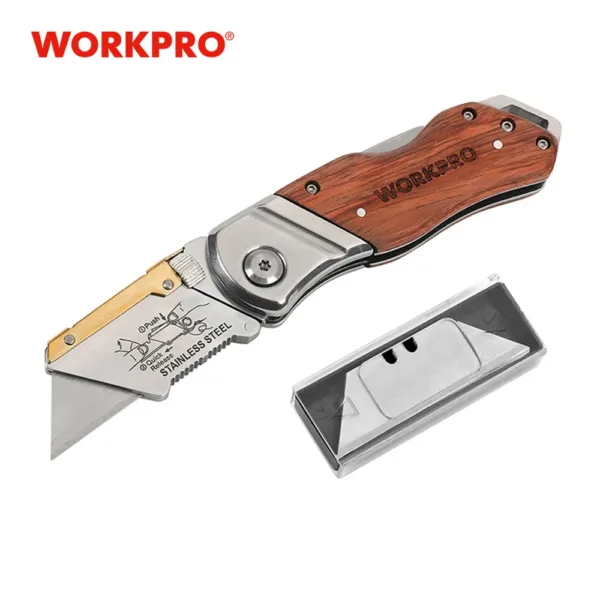 Folding Utility Knife with 10 Replacement Blades - Image 7