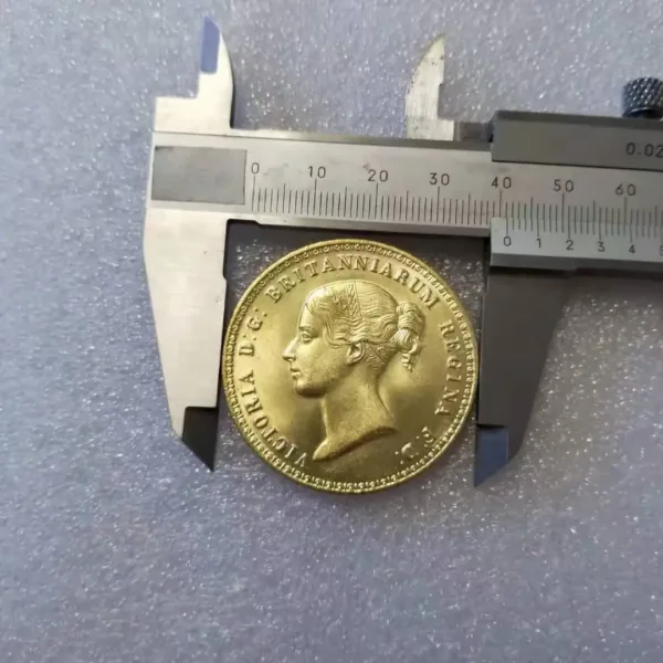 Queen Victoria UNA and Lion Coin Replica 41mm - Image 3