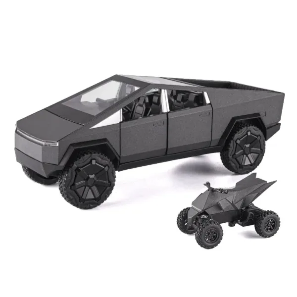 1:24 Silver Cybertruck Model with Sound and Light