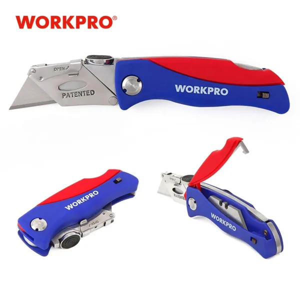 Folding Utility Knife with 5 Blades - Image 2