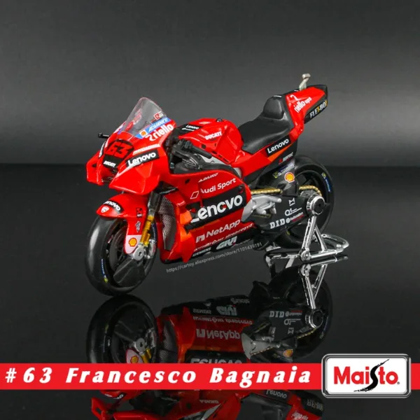 Maisto 1:18 Yamaha Factory Racing Motorcycle Model - Image 11