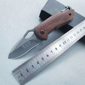 BUCK Portable Folding Knife with Serrated Blade