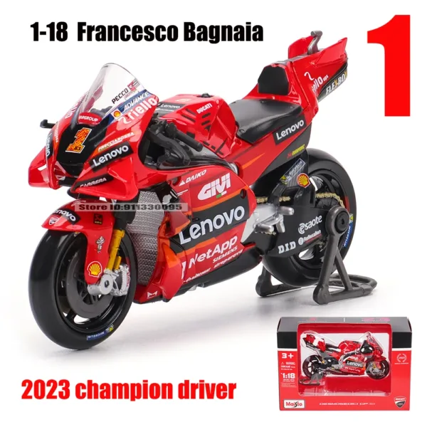 Maisto 1:18 Ducati Pramac Racing Model Motorcycle - Image 10