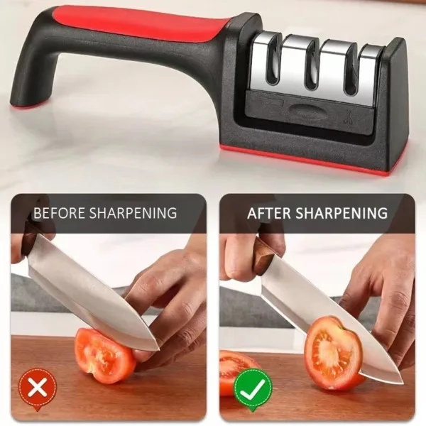 3-Stage Handheld Kitchen Knife Sharpener - Image 2