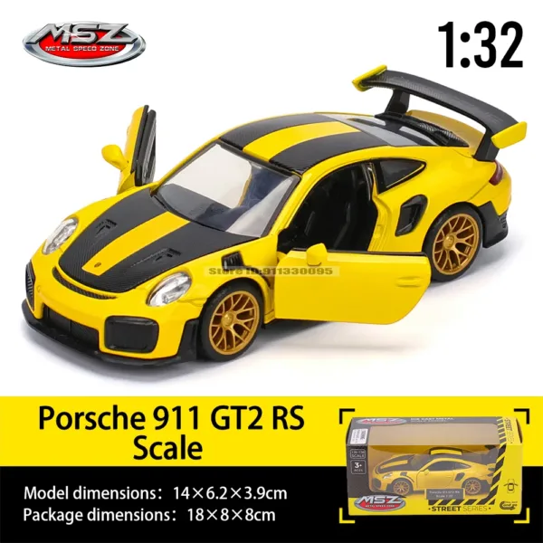 1:32 Diecast Porsche Carrera GT Model Car - Image 2