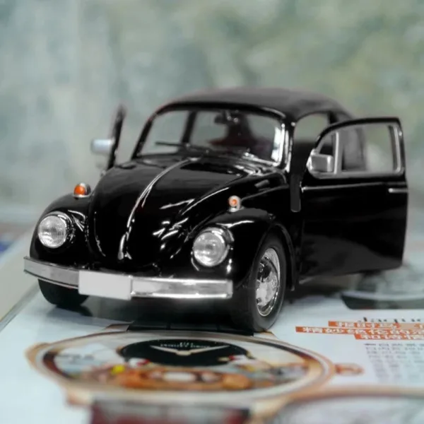 Vintage Beetle Diecast Pull Back Car Model - Image 3