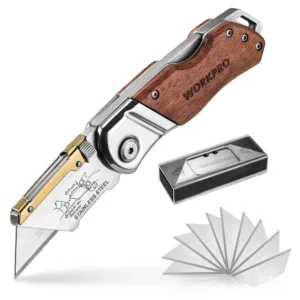 WORKPRO Folding Utility Knife with 20 Blades