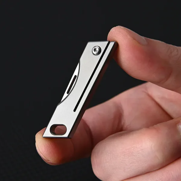 Titanium Alloy Folding Knife with D2 Blade - Image 3