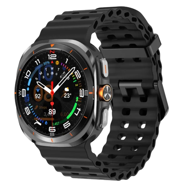 Silicone Marine Band for Samsung Galaxy Watch 7 Ultra - Image 11