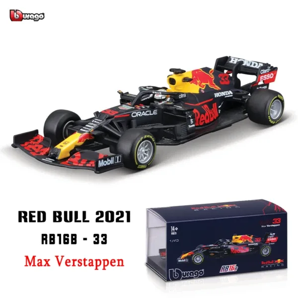 Bburago 1:43 Red Bull Racing RB16B Model Car - Image 10