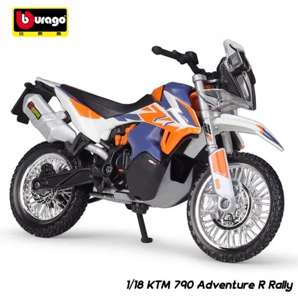 Bburago 1:18 KTM 250 Duke Diecast Motorcycle - Image 7