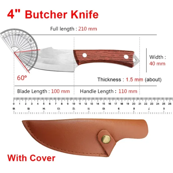 Stainless Steel Boning Knife with Ergonomic Handle - Image 7