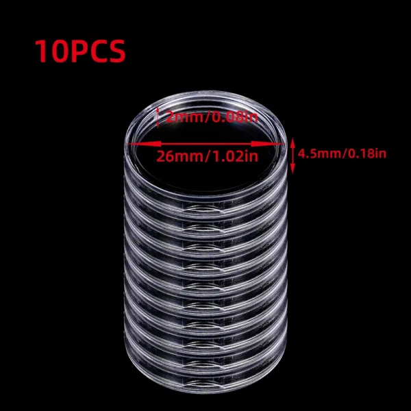 Clear Plastic Coin Storage Capsules Set - Image 12