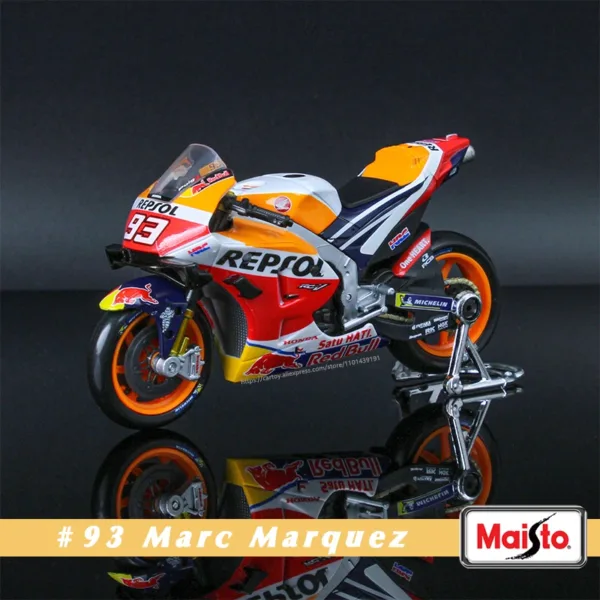 Maisto 1:18 Yamaha Factory Racing Motorcycle Model - Image 12