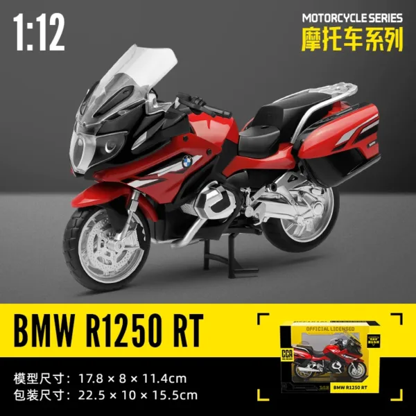 1:12 BMW S1000 RR Diecast Motorcycle Model - Image 10