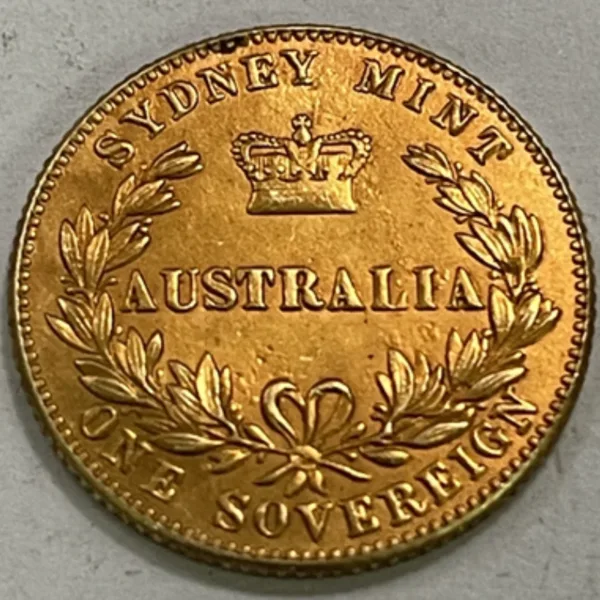 Victorian Gold Plated Replica Sovereign Coin - Image 2