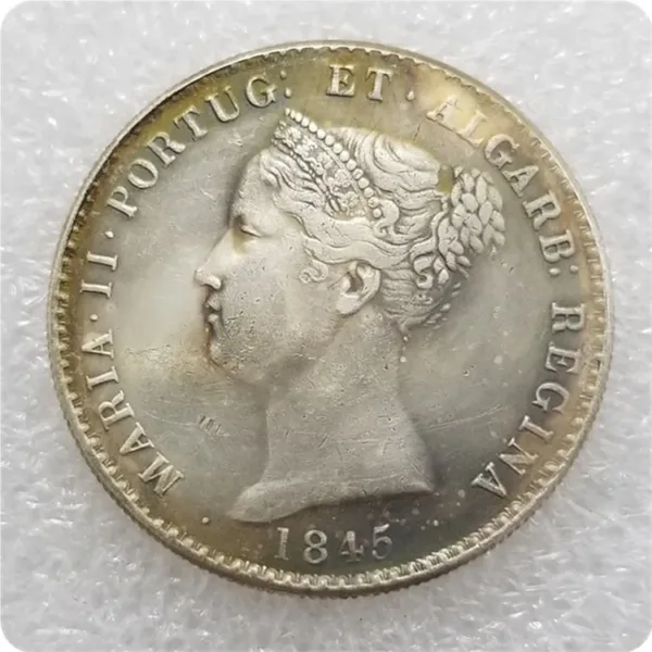 Portugal 500 Reis Coin Replica 1837-1845 - Image 10